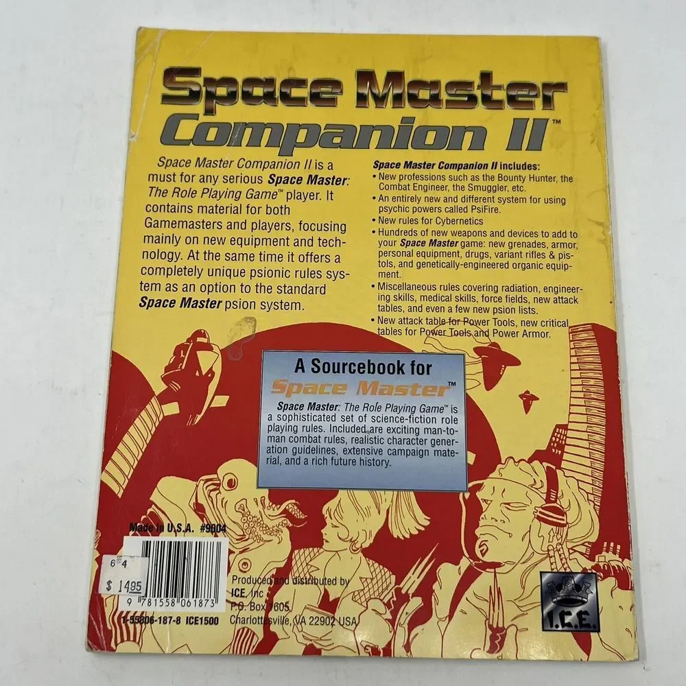Space Master RPG Companion II (Advanced‎ & Optional Rules) 1993 ICE #9004